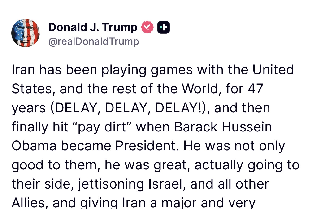 Trump says Obama is the greatest Sucker of them all