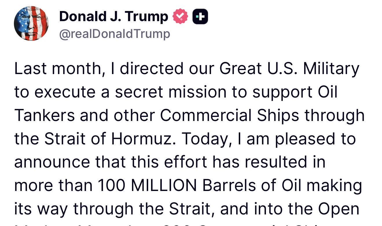 Trump tricked Hormuz, 200 Tankers already were scorned out