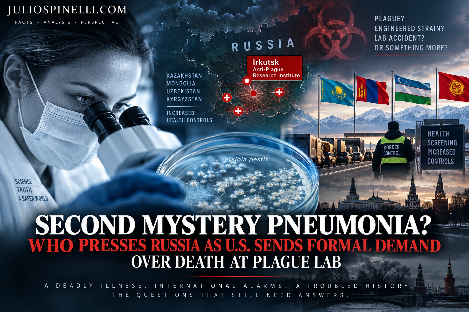 Second Mystery Pneumonia? WHO Presses Russia as U.S. Sends Formal Demand Over Death at Plague Lab